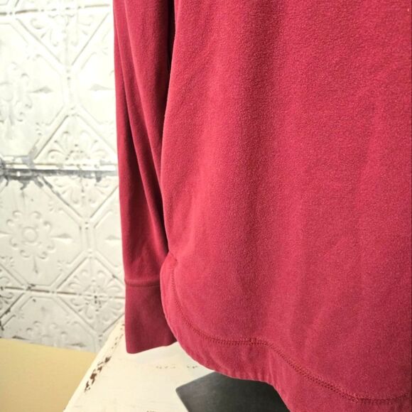 Sweaty Betty Cozy Red Hoodie Raspberry Color Long Sleeve Sweatshirt Size: Large - Picture 9 of 11